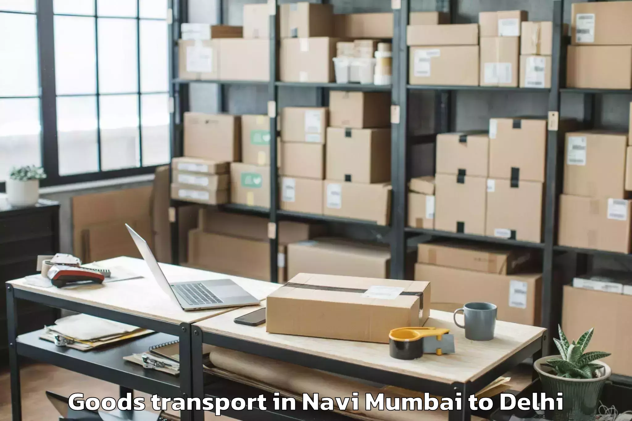 Quality Navi Mumbai to Rajouri Garden Goods Transport